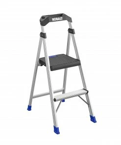 Kobalt Step Stools 2-Step 250-lb Capacity Aluminum Foldable Step Stool -Household Tools Shop 17788434