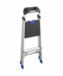 Kobalt Step Stools 2-Step 250-lb Capacity Aluminum Foldable Step Stool -Household Tools Shop 17788436