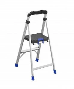 Kobalt Step Stools 2-Step 250-lb Capacity Aluminum Foldable Step Stool -Household Tools Shop 17788437