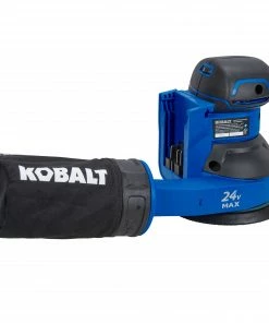 Kobalt Power Sanders Brushless 24-Volt Brushless Cordless Random Orbital Sander with Dust Management -Household Tools Shop 40321874
