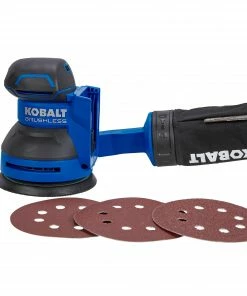 Kobalt Power Sanders Brushless 24-Volt Brushless Cordless Random Orbital Sander with Dust Management -Household Tools Shop 40321875