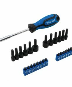 Kobalt Mechanics Tool Sets Centennial 100-Piece Standard (SAE) and Metric Combination Polished Chrome Mechanics Tool Set (1/4-in; 3/8-in) -Household Tools Shop 40333064 scaled