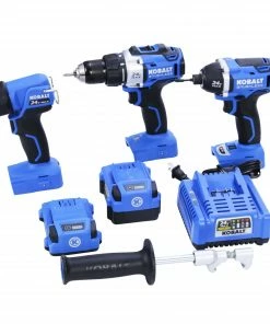 Kobalt Power Tool Combo Kits Kobalt 24V max 6-Tool 24-Volt Max Brushless Power Tool Combo Kit Case (2-Batteries Included and Charger Included) -Household Tools Shop 40338466