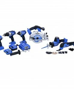 Kobalt Power Tool Combo Kits Kobalt 24V max 6-Tool 24-Volt Max Brushless Power Tool Combo Kit Case (2-Batteries Included and Charger Included) -Household Tools Shop 40338468