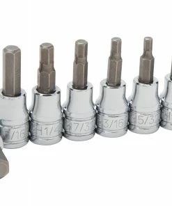 Kobalt Driver Sockets & Sets 7-Piece 3/8-in Drive Set Hex Bit Standard (SAE) Driver Socket Set