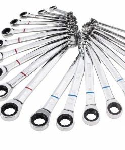 Kobalt Ratchet Wrenches & Sets 20-Piece Set 12-Point Standard (SAE) and Metric Combination Ratchet Wrench Set