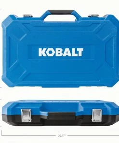 Kobalt Mechanics Tool Sets 154-Piece Standard (SAE) and Metric Combination Polished Chrome Mechanics Tool Set (1/4-in; 3/8-in) -Household Tools Shop 40993770 scaled