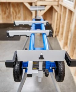 Kobalt Saw Stands Steel Adjustable Rolling Miter Saw Stand -Household Tools Shop 41438105