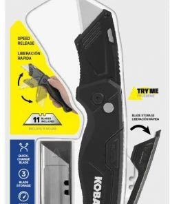 Kobalt Utility Knives Speed Release 10-Blade Folding Utility Knife with On Tool Blade Storage -Household Tools Shop 41467704