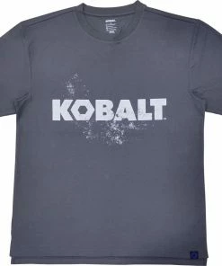 Kobalt Work Shirts Men's Medium Textured Cotton Short sleeve Graphic T-shirt Work Shirt
