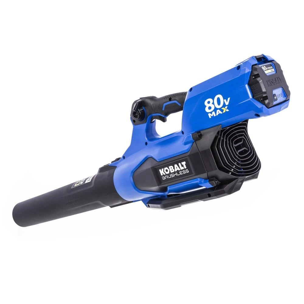 Kobalt Cordless Electric Leaf Blowers 80-volt Max 630-CFM Brushless Handheld Cordless Electric Leaf Blower 2.5 Ah (Battery & Charger Included) 4 Kobalt Cordless Electric Leaf Blowers 80-volt Max 630-CFM Brushless Handheld Cordless Electric Leaf Blower 2.5 Ah (Battery & Charger Included) - Image 4