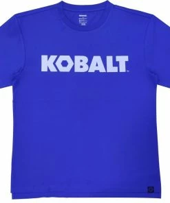 Kobalt Work Shirts Men's XX-Large Textured Cotton Short sleeve Graphic T-shirt Work Shirt