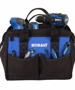 Kobalt Tool Bags Blue Black Polyester 12-in Tool Bag -Household Tools Shop 42143431 scaled
