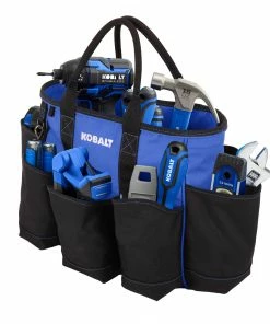 Kobalt Tool Bags Blue Black Polyester 14-in Tool Bag -Household Tools Shop 42143959 scaled
