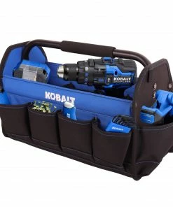Kobalt Tool Bags Blue, Black Polyester 16-in Tool Tote -Household Tools Shop 42144693 scaled