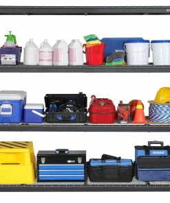 Kobalt Freestanding Shelving Units 84-in W x 24-in D x 84-in H 4-Tier Heavy Duty Steel Utility Shelving Unit -Household Tools Shop 42193288 scaled