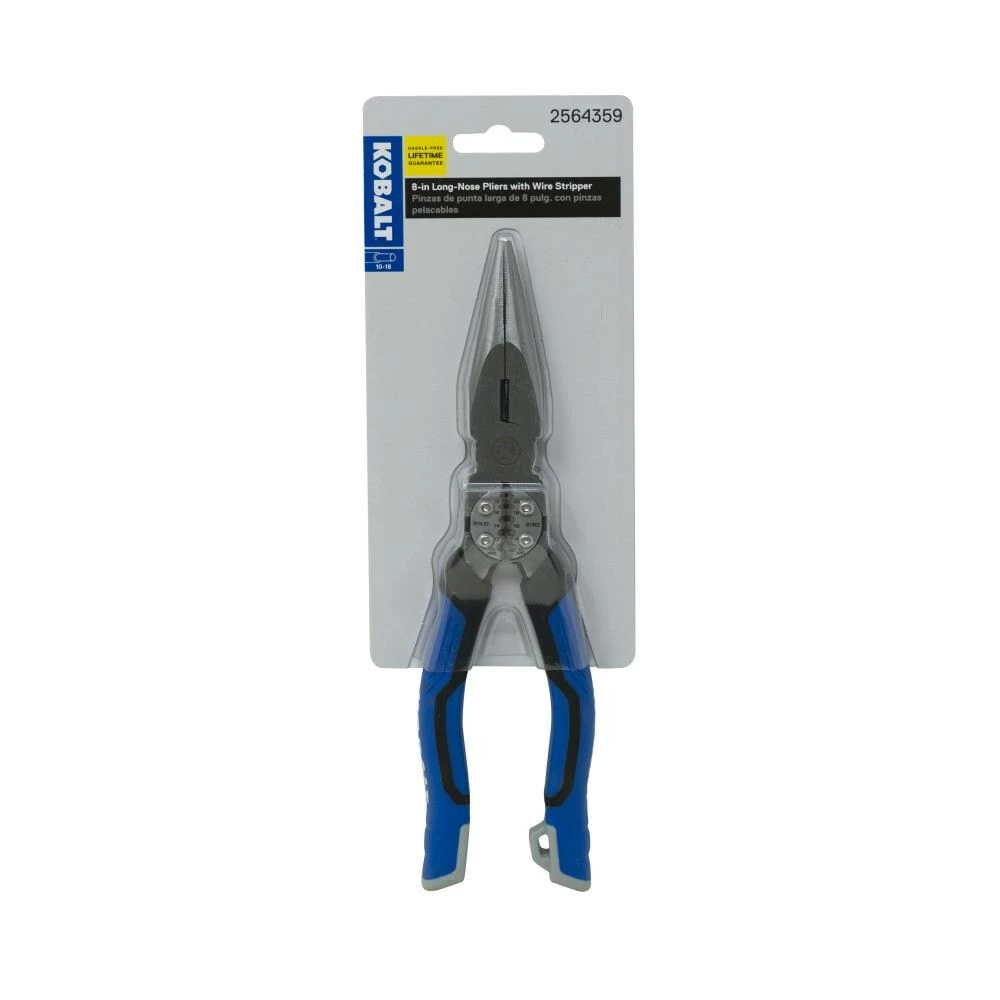 Kobalt 8-in Electrical Long Nose Pliers with Wire Cutter 5 Kobalt 8-in Electrical Long Nose Pliers with Wire Cutter - Image 5