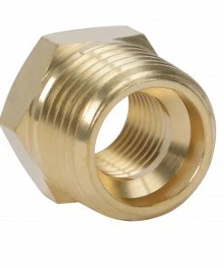 Kobalt Air Compressor Fittings NPT Brass Bushing Adapter 1/2-in (M) x 1/4-in (F) -Household Tools Shop 42208550