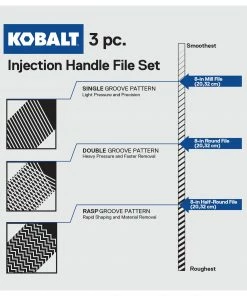 Kobalt Files 8-in Smooth File Set File -Household Tools Shop 42253309
