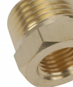 Kobalt Air Compressor Fittings NPT Brass Bushing Adapter 1/2-in (M) x 1/4-in (F) -Household Tools Shop 42302038