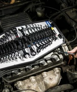 Kobalt Ratchet Wrenches & Sets In Tray with Removable Rails 20-Piece Set 12-Point Standard (SAE) and Metric Combination Ratchet Wrench Set -Household Tools Shop 42336144