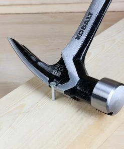 Kobalt Hammers 20-oz Smooth Face Steel Head Steel Claw Hammer -Household Tools Shop 42382259 scaled