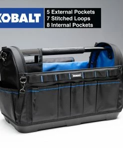 Kobalt Tool Bags Plumbing Tool Bag with Caddy Black, Blue Polyester 12.99-in 8 Kobalt Tool Bags Plumbing Tool Bag with Caddy Black, Blue Polyester 12.99-in -Household Tools Shop 42393536 scaled