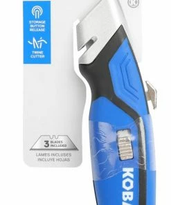Kobalt Utility Knives 3-Blade Retractable Utility Knife with On Tool Blade Storage -Household Tools Shop 42474656