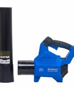 Kobalt Cordless Electric Leaf Blowers 24-volt Max 500-CFM Brushless Handheld Cordless Electric Leaf Blower (Tool Only) -Household Tools Shop 42554775