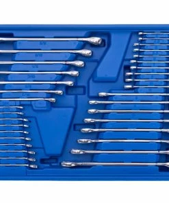 Kobalt Mechanics Tool Sets 250-Piece Standard (SAE) and Metric Combination Polished Chrome Mechanics Tool Set (1/4-in; 3/8-in) -Household Tools Shop 42702394 scaled