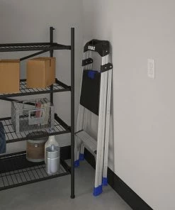 Kobalt Step Stools 2-Step 250-lb Capacity Aluminum Foldable Step Stool -Household Tools Shop 43350868