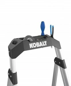 Kobalt Step Stools 3-Step 250-lb Capacity Aluminum Foldable Step Stool -Household Tools Shop 43410324