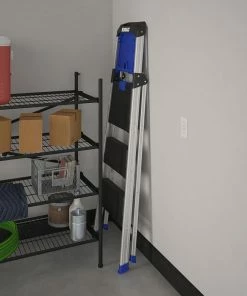 Kobalt Step Stools 3-Step 250-lb Capacity Gray Aluminum Foldable Step Stool -Household Tools Shop 43410327