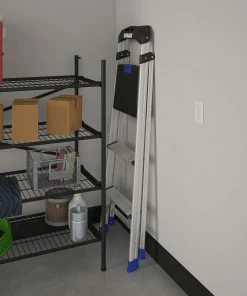 Kobalt Step Stools 3-Step 250-lb Capacity Aluminum Foldable Step Stool -Household Tools Shop 43410331