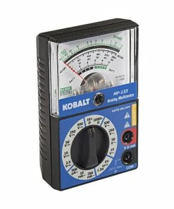 Kobalt Test Meters 0.25 Amp 500V Analog Manual Ranging Multimeter (Battery Included) -Household Tools Shop 43489084