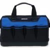Kobalt Tool Bags Hard Bottom Black/Blue Polyester 14-in Zippered Tool Bag