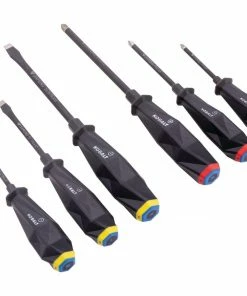 Kobalt Screwdrivers 6-Piece Tpr/Thermoplastic Rubber Handle Slottedhead and Phillips Screwdriver Set