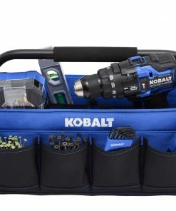 Kobalt Tool Bags Blue, Black Polyester 16-in Tool Tote -Household Tools Shop 43928487 scaled