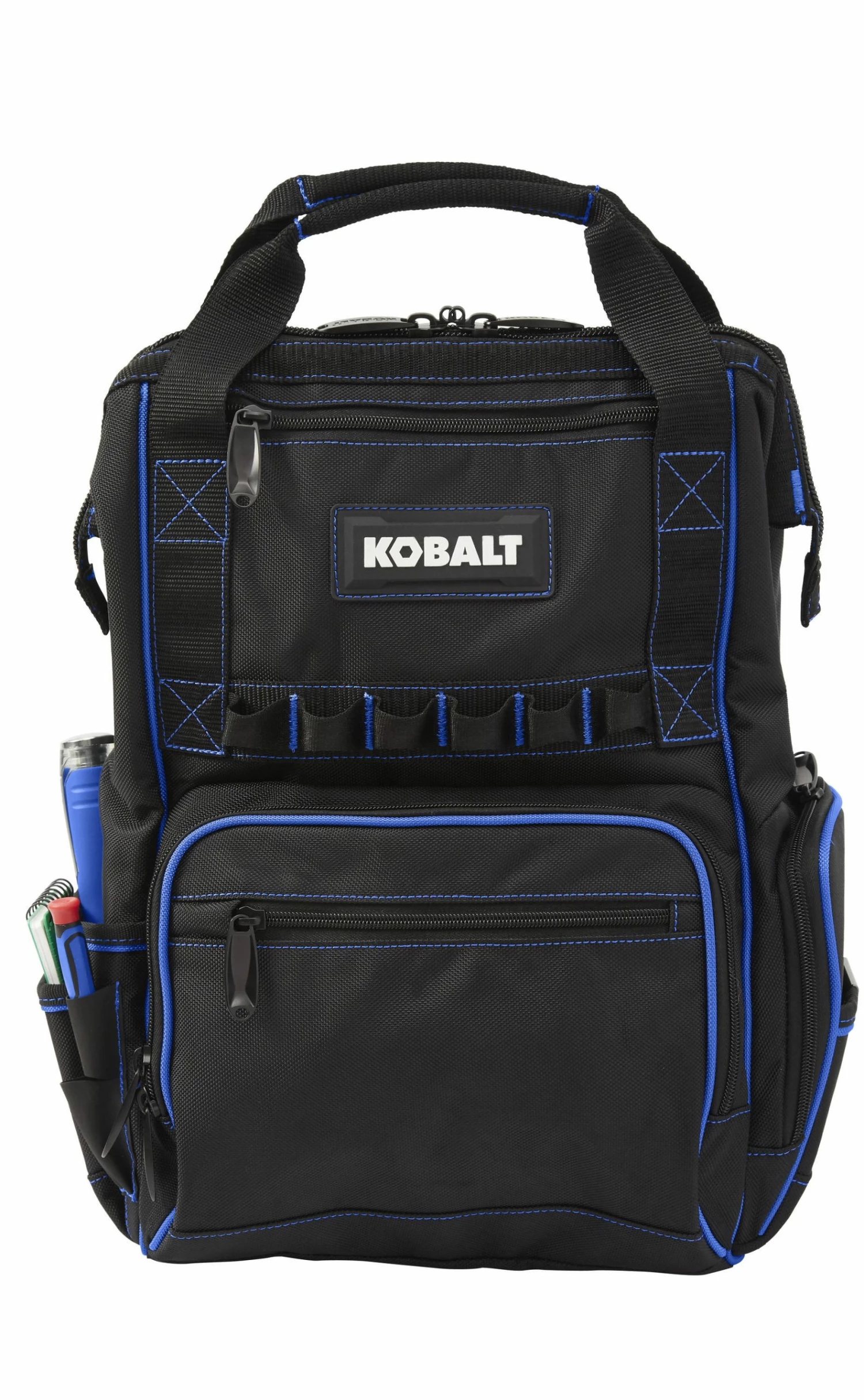 Kobalt Tool Bags Blue Black Polyester 11.5-in Backpack 8 Kobalt Tool Bags Blue Black Polyester 11.5-in Backpack - Image 8