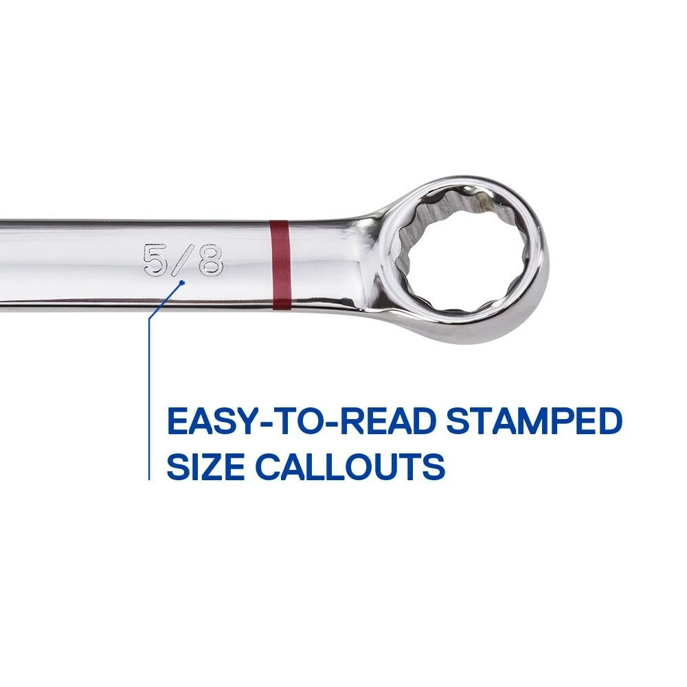 Kobalt Combination Wrenches & Sets 11-Piece Set 12-point Standard (SAE) Standard Combination Wrench Set 7 Kobalt Combination Wrenches & Sets 11-Piece Set 12-point Standard (SAE) Standard Combination Wrench Set - Image 7