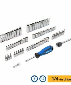 Kobalt Mechanics Tool Sets 309-Piece Standard (SAE) and Metric Combination Polished Chrome Mechanics Tool Set (1/4-in; 3/8-in) -Household Tools Shop 44194581