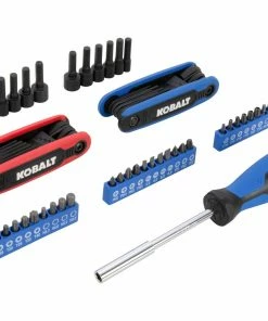Kobalt Mechanics Tool Sets 135-Piece Standard (SAE) and Metric Combination Polished Chrome Mechanics Tool Set (1/4-in; 3/8-in) -Household Tools Shop 44317394 scaled