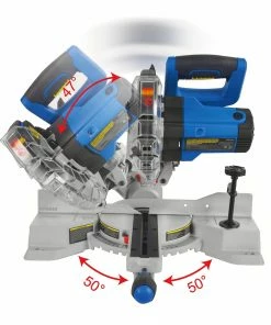 Kobalt Miter Saws Compact sliding 7-1/4-in 10 Amps Single Bevel Sliding Compound Corded Miter Saw -Household Tools Shop 44357389 scaled