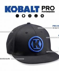 Kobalt Hats Kobalt Black Performance Ball Cap -Household Tools Shop 44366411