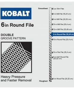 Kobalt Files 6-in Smooth Mill Round Mill File -Household Tools Shop 44433770