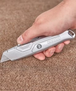 Kobalt Utility Knives Kobalt 2pk retractable utility knife 18mm 6-Blade Retractable Utility Knife with On Tool Blade Storage -Household Tools Shop 44458454