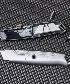 Kobalt Utility Knives Kobalt 2pk retractable utility knife 18mm 6-Blade Retractable Utility Knife with On Tool Blade Storage -Household Tools Shop 44577959