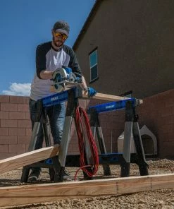 Kobalt Saw Horses 30.63-in W x 33.5-in H Adjustable Pp and Steel Construction Saw Horse (1000-lb Capacity) -Household Tools Shop 44627990 scaled