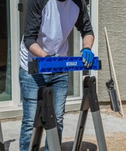 Kobalt Saw Horses 30.63-in W x 33.5-in H Adjustable Pp and Steel Construction Saw Horse (1000-lb Capacity) -Household Tools Shop 44628176 scaled