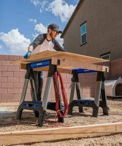 Kobalt Saw Horses 30.63-in W x 33.5-in H Adjustable Pp and Steel Construction Saw Horse (1000-lb Capacity) -Household Tools Shop 44628409 scaled